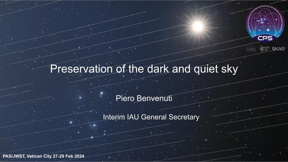 Preservation of the dark and quiet sky